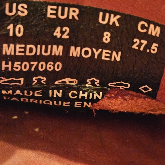 Womens red hush puppies leather flex flats size 10 comfortable - Picture 5 of 5